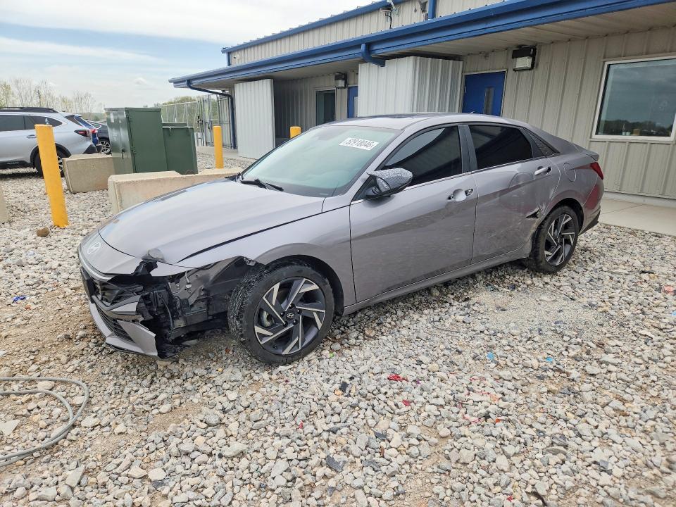 2025 Hyundai Elantra VIN KMHLS4DG8SU883133 COPART salvage auction — FRONT END, Mi - Cert Of Title-Salvage Vehicle, sold $6,200 on 2026-07-09 (photo 1)