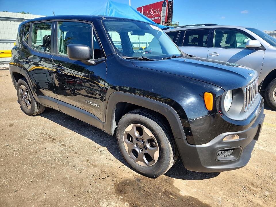 2016 Jeep Renegade VIN ZACCJAAT8GPC61308 COPART salvage auction — HAIL, Ks - Cert Of Title-Salvage, sold $2,300 on 2026-08-03 (photo 4)