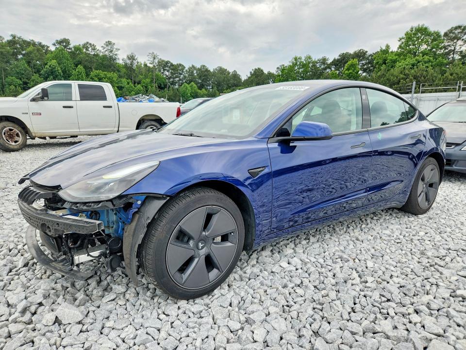 2023 Tesla Model 3 VIN 5YJ3E1EA0PF650979 COPART salvage auction — SIDE, Ga - Cert Of Title-Salvage, sold $7,300 on 2026-07-07 (photo 1)