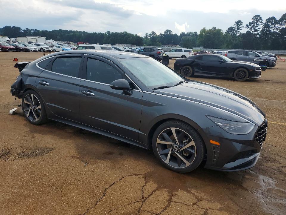 2023 Hyundai Sonata VIN KMHL44J21PA310425 COPART salvage auction — REAR END, Tx - Salvage Vehicle Title, sold $5,300 on 2026-07-27 (photo 4)