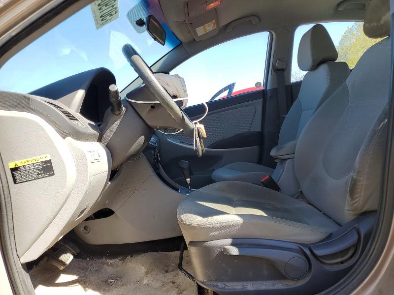 2013 Hyundai Accent VIN KMHCT4AE9DU511397 COPART salvage auction — FRONT END, On - Permit Salvage, sold $300 on 2026-07-14 (photo 7)