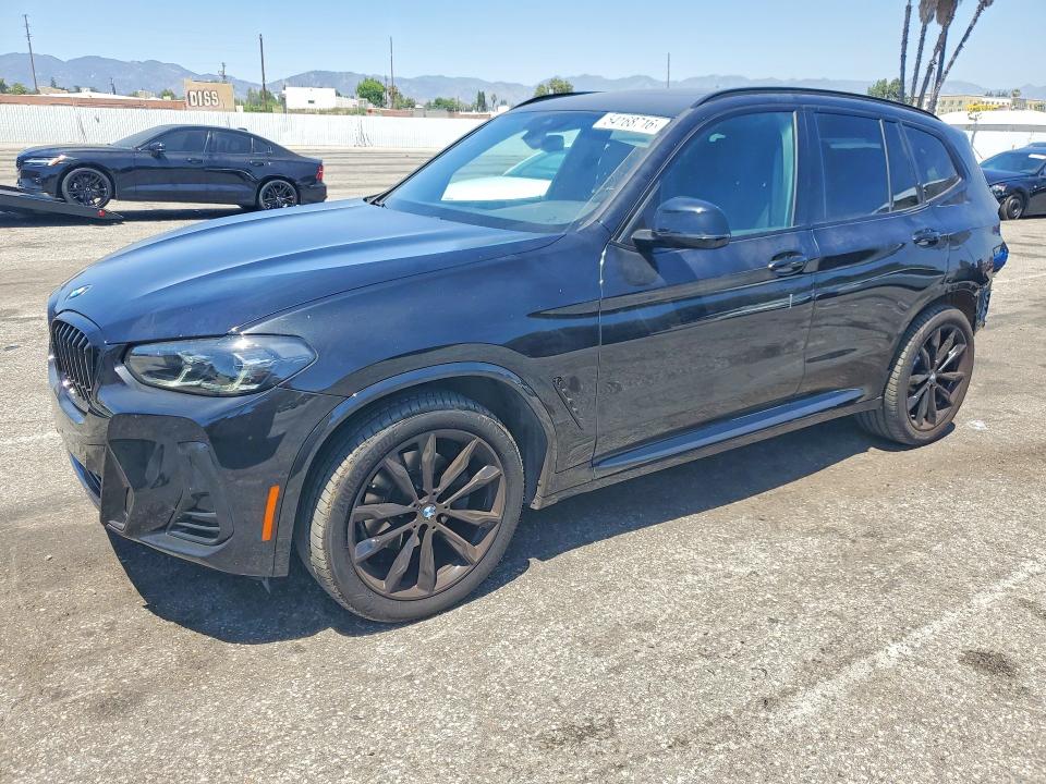 2024 BMW X3 VIN 5UX53DP06R9U16409 COPART salvage auction — REAR END, Ca - Salvage Certificate, sold $12,400 on 2026-07-21 (photo 1)