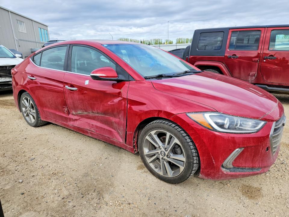 2017 Hyundai Elantra VIN KMHD84LF6HU104638 COPART salvage auction — SIDE, Ab - Bos - Salvage, sold $3,400 on 2026-07-02 (photo 4)