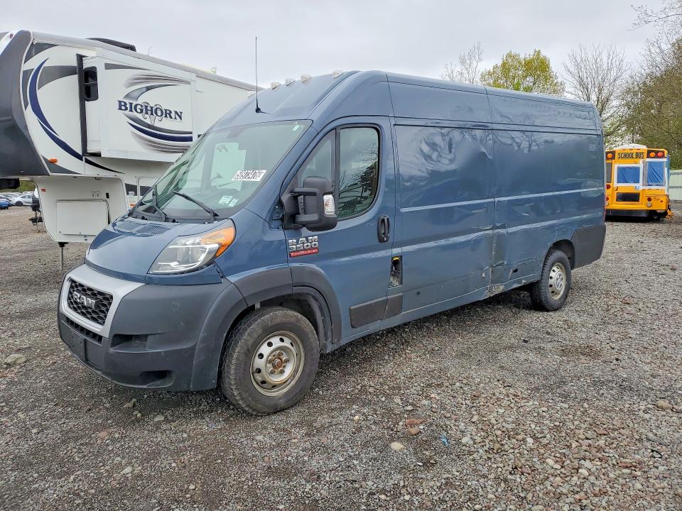 2020 Ram Promaster 3500 VIN 3C6URVJG5LE129113 COPART salvage auction — SIDE, NY - CERTIFICATE OF TITLE, sold $4,500 on 2026-10-08 (photo 1)