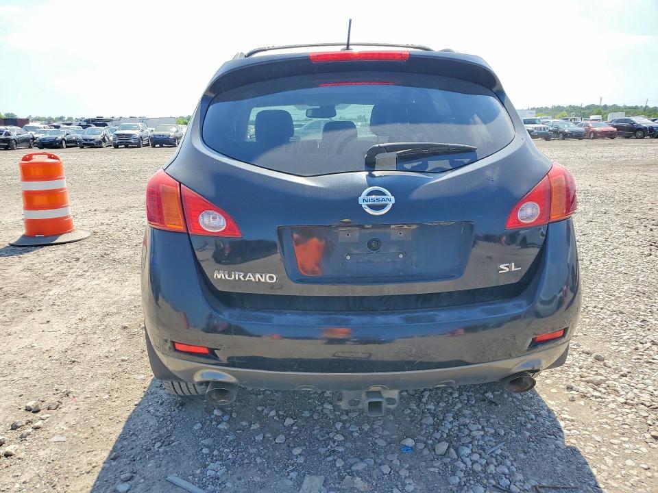 2009 Nissan Murano VIN JN8AZ18U09W008945 COPART salvage auction — FRONT END, Tx - Salvage Vehicle Title, sold $325 on 2026-07-23 (photo 6)