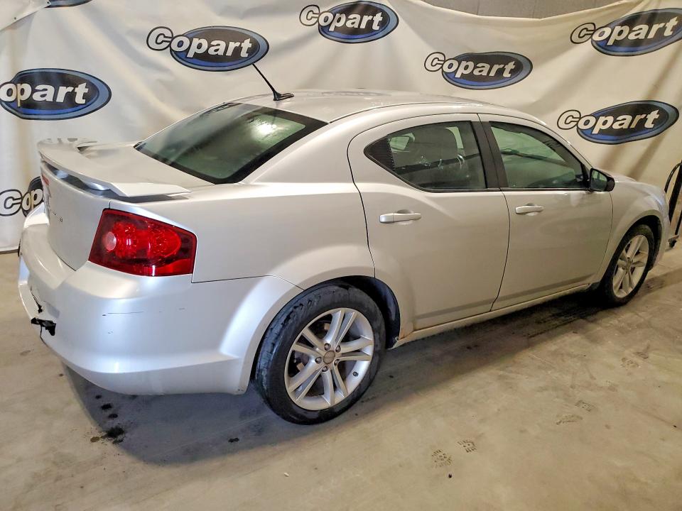 2012 Dodge Avenger VIN 1C3CDZAG2CN316013 COPART salvage auction — REAR END, Nd - Certificate Of Title For A Veh, sold $70 on 2026-07-09 (photo 3)