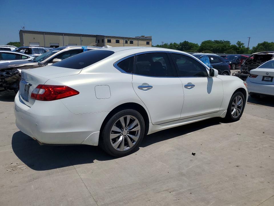 2013 Infiniti M VIN JN1BY1AR6DM604366 COPART salvage auction — WATER/FLOOD, Tx - Salvage Title-Flood Damage, sold $1,100 on 2026-07-02 (photo 3)