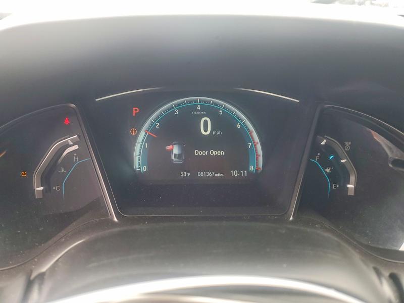 2018 Honda Civic VIN SHHFK7H59JU402985 COPART salvage auction — FRONT END, Ca - Salvage Certificate, sold $4,200 on 2026-07-14 (photo 9)