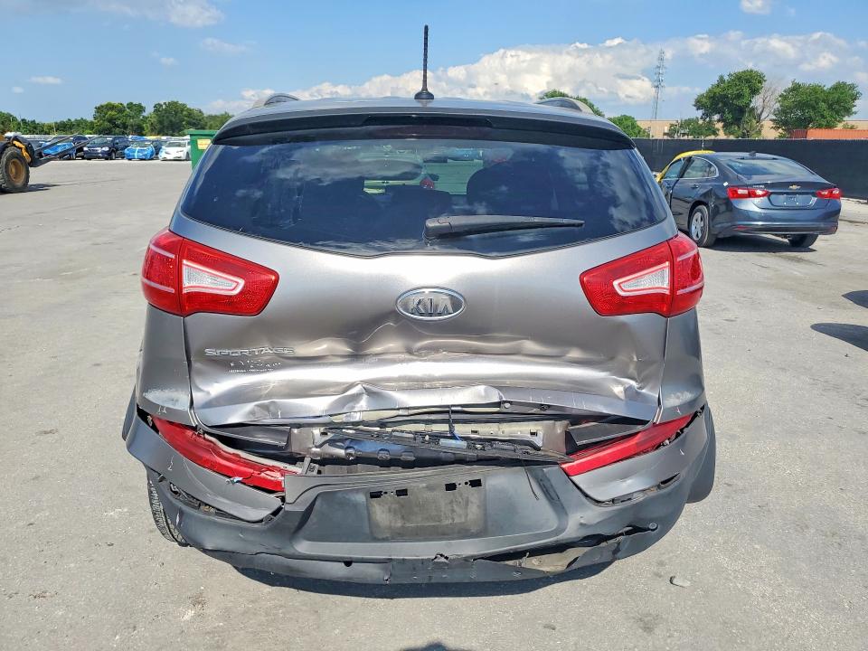 2012 Kia Sportage VIN KNDPB3A22C7283555 COPART salvage auction — REAR END, Fl - Cert Of Title Slvg Rebuildable, sold $2,400 on 2026-07-09 (photo 6)