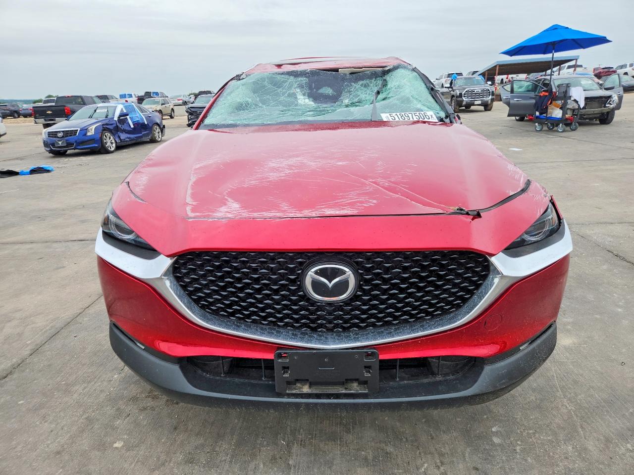 2025 Mazda CX-30 VIN 3MVDMBDM8SM795456 COPART salvage auction — Rollover, TX - SALVAGE VEHICLE TITLE (P), sold $1,250 on 2026-07-09 (photo 5)