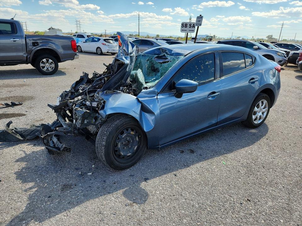 2016 Mazda VIN 3MZBM1T76GM327499 COPART salvage auction — FRONT END, Az - Cert Of Title - Salvage, sold $175 on 2026-07-10 (photo 1)