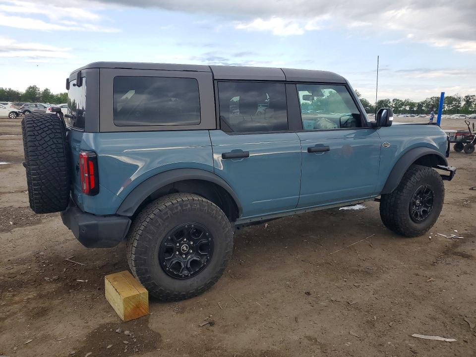 2022 Ford Bronco VIN 1FMEE5DP3NLA96008 COPART salvage auction — FRONT END, Va - Cert Of Title - Salvage, sold $17,600 on 2026-07-29 (photo 3)