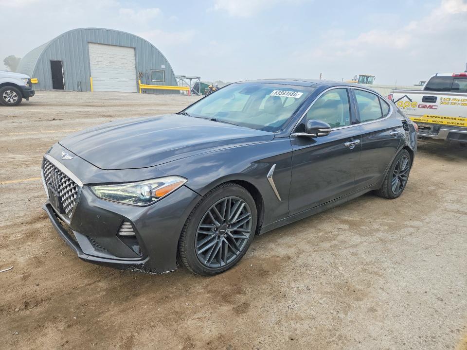 2019 Genesis G70 VIN KMTG34LA0KU035345 COPART salvage auction — REAR END, Ks - Cert Of Title-Salvage, sold $8,000 on 2026-09-02 (photo 1)