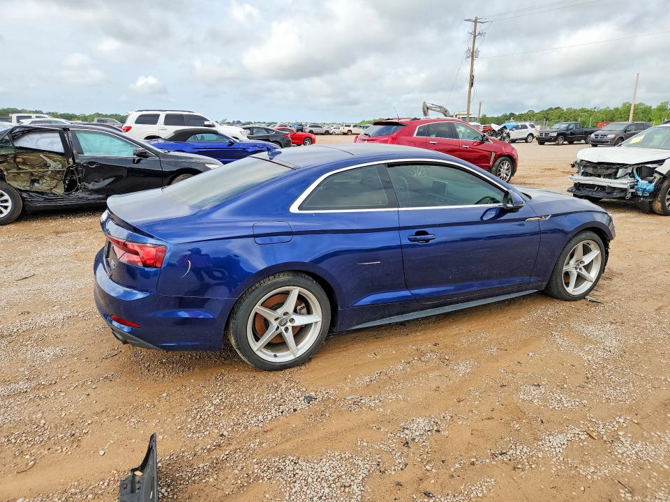 2018 Audi A5 VIN WAUTNAF56JA039398 COPART salvage auction — FRONT END, Al - Cert Of Title-Salvage Title, sold $250 on 2026-07-21 (photo 3)