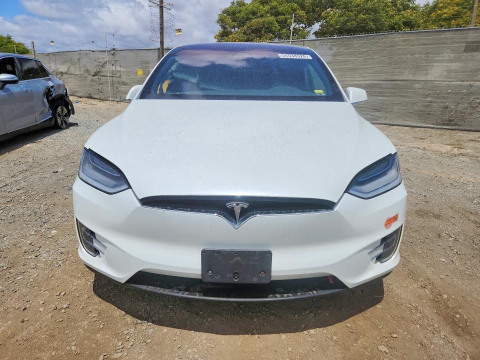 2020 Tesla Model x VIN 5YJXCAE20LF238426 COPART salvage auction — REAR END, Ca - Salvage Certificate, sold $350 on 2026-07-21 (photo 5)