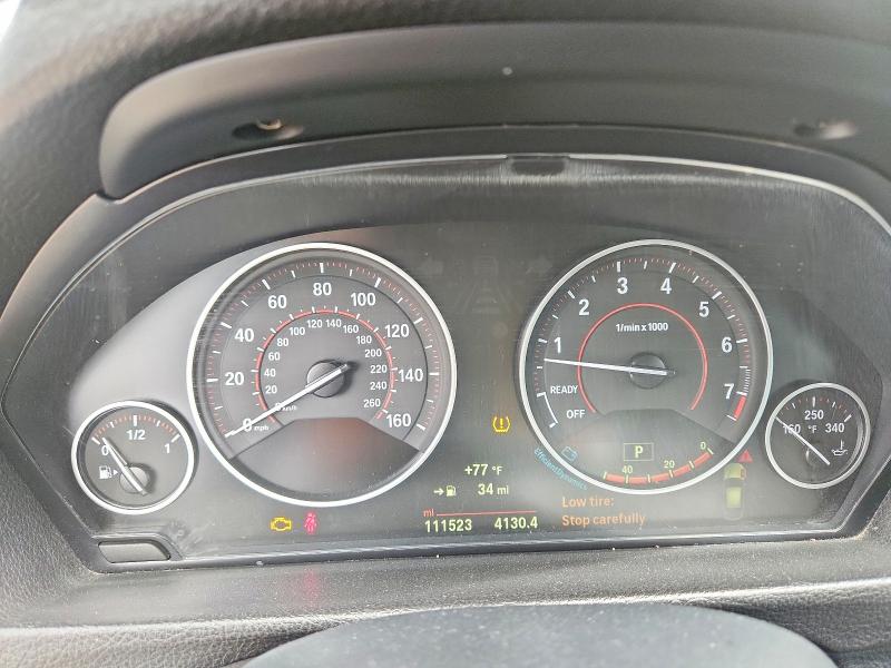 2015 BMW 3er VIN WBA3X5C51FD561190 COPART salvage auction — FRONT END, Il - Salvage Certificate, sold $1,450 on 2026-08-04 (photo 9)