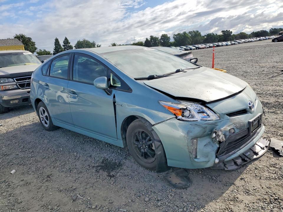 2014 Toyota Prius VIN JTDKN3DUXE1861941 COPART salvage auction — FRONT END, Ca - Salvage Certificate, sold $3,950 on 2026-07-07 (photo 4)