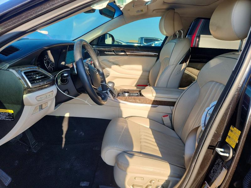 2019 Genesis G90 VIN KMTF34JA0KU058672 COPART salvage auction — UNDERCARRIAGE, Tx - Salvage Vehicle Title, sold $7,500 on 2026-07-20 (photo 7)