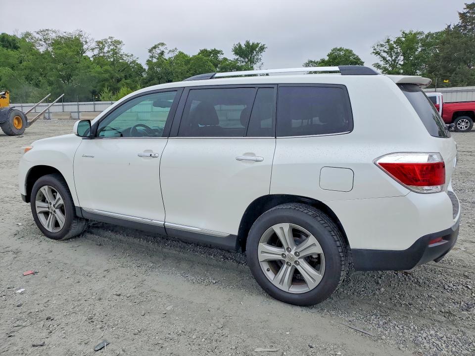 2012 Toyota Highlander VIN 5TDYK3EH0CS070841 COPART salvage auction — SIDE, SC - CERT OF TITLE-SALVAGE, sold $2,950 on 2026-07-20 (photo 2)
