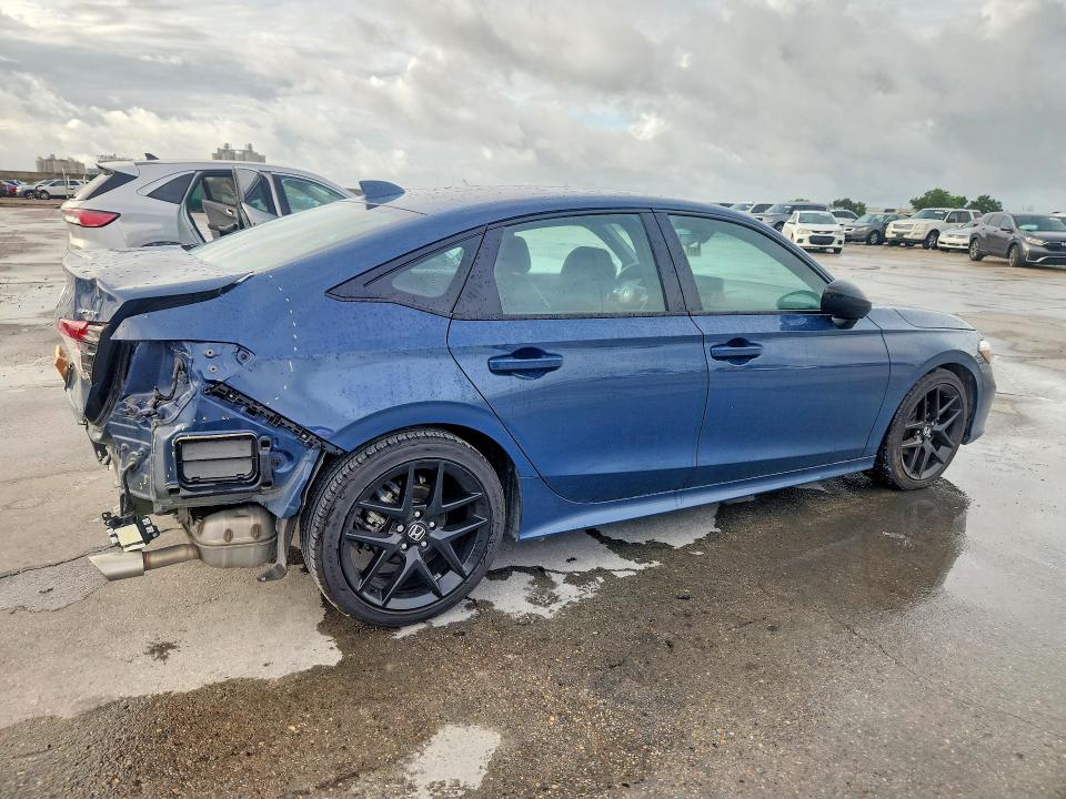 2025 Honda Civic VIN 2HGFE2F53SH593931 COPART salvage auction — REAR END, La - Cert Of Title-Salvage, sold $10,500 on 2026-07-29 (photo 3)