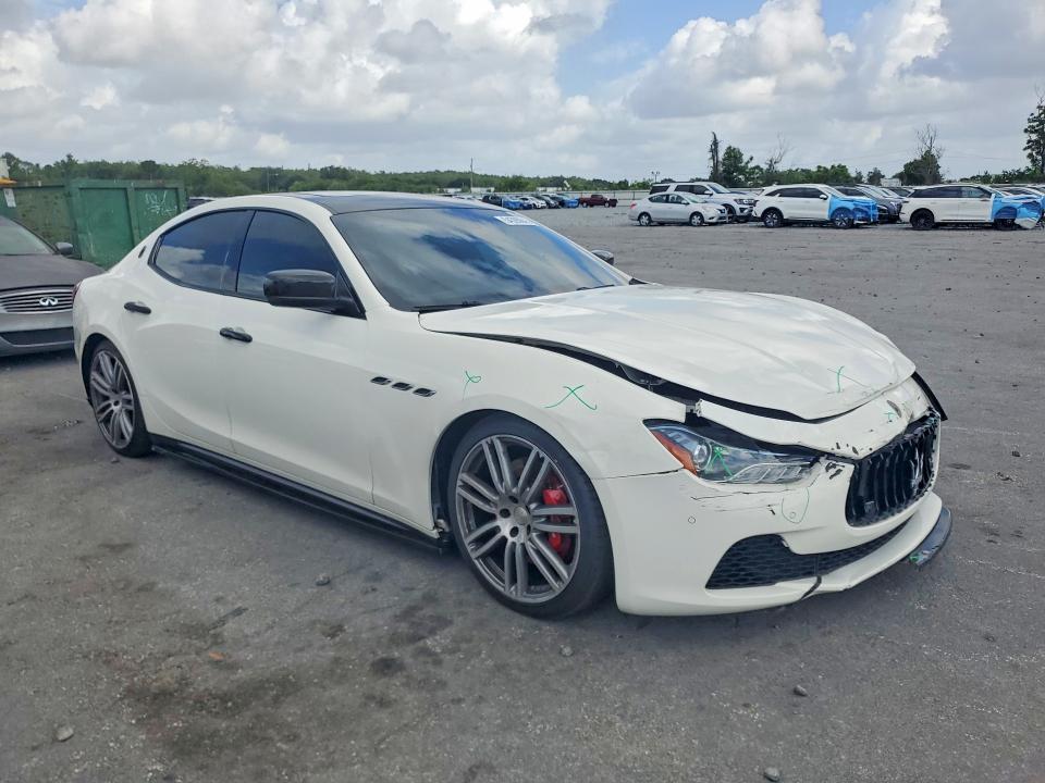 2015 Maserati Ghibli VIN ZAM57RTA2F1131746 COPART salvage auction — FRONT END, Fl - Cert Of Title Slvg Rebuildable, sold $3,500 on 2026-07-02 (photo 4)
