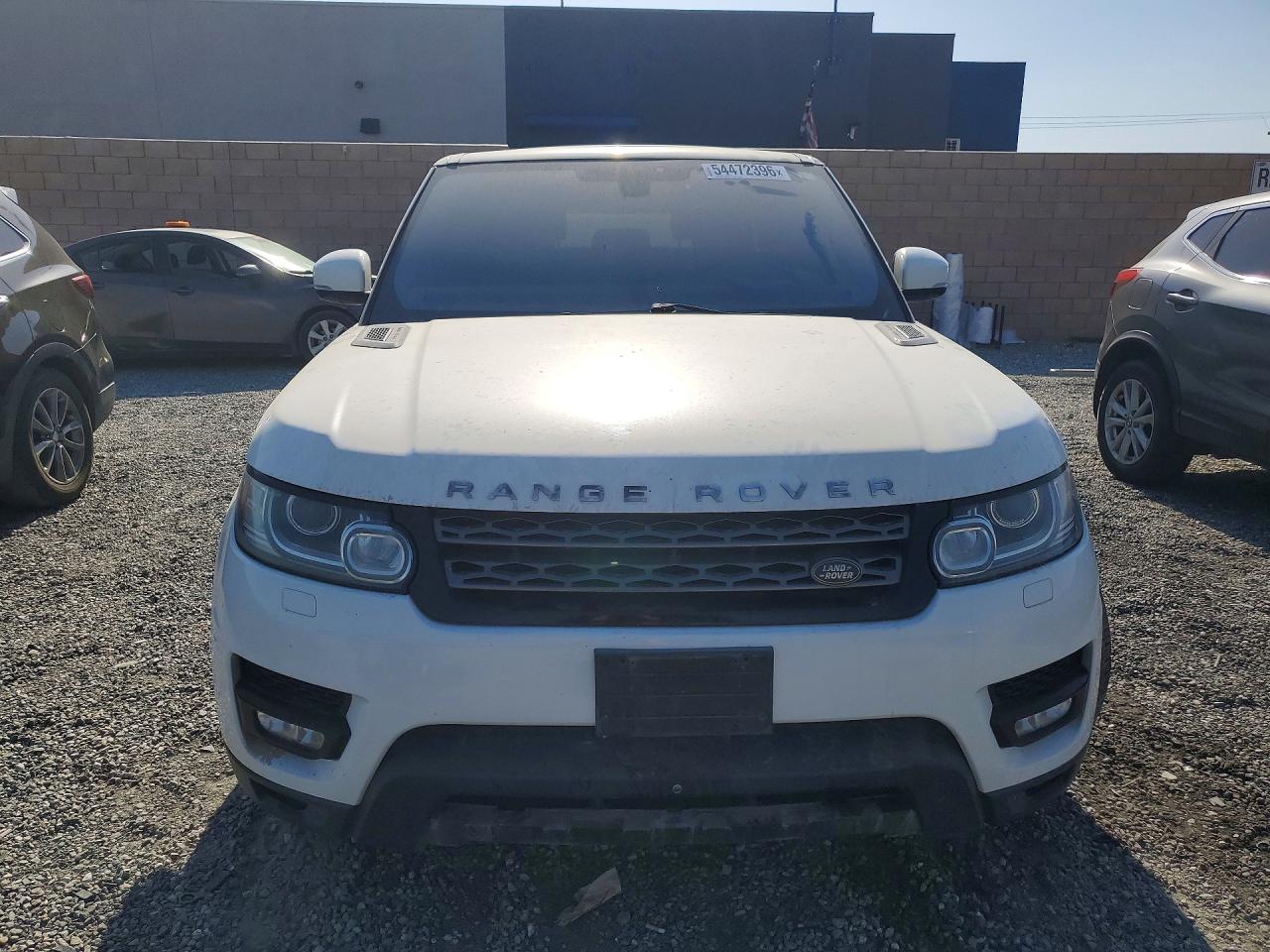 2016 Land Rover Range Rover Sport VIN SALWG2VF1GA573615 COPART salvage auction — Minor Dent/Scratches, CA - LIEN PAPERS-CLEAN OR AC, sold $1,100 on 2026-07-01 (photo 5)
