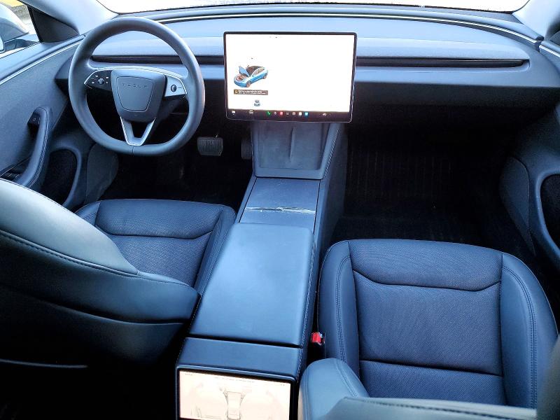 2024 Tesla Model 3 VIN 5YJ3E1EA3RF744129 COPART salvage auction — FRONT END, Fl - Certificate Of Destruction, sold $12,200 on 2026-07-31 (photo 8)