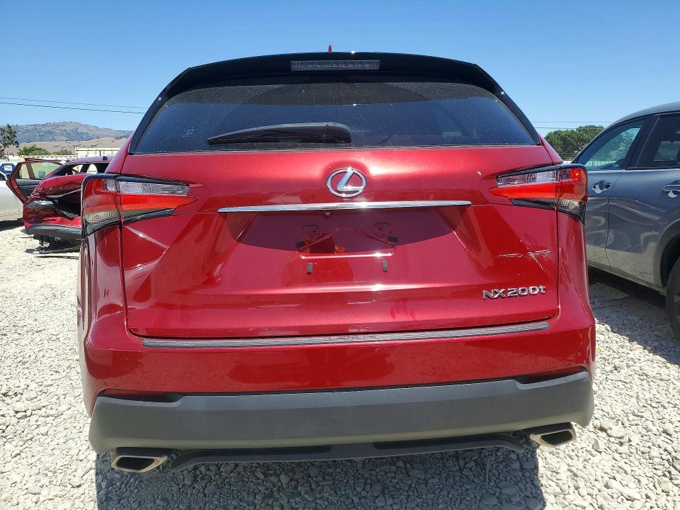 2017 Lexus Nx 200t VIN JTJYARBZ4H2052650 COPART salvage auction — REAR END, Ca - Salvage Certificate, sold $100 on 2026-07-28 (photo 6)