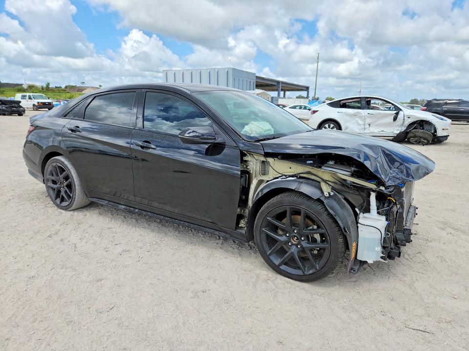 2025 Hyundai Elantra VIN KMHLR4DF8SU886505 COPART salvage auction — FRONT END, Fl - Cert Of Title Slvg Rebuildable, sold $5,700 on 2026-07-02 (photo 4)