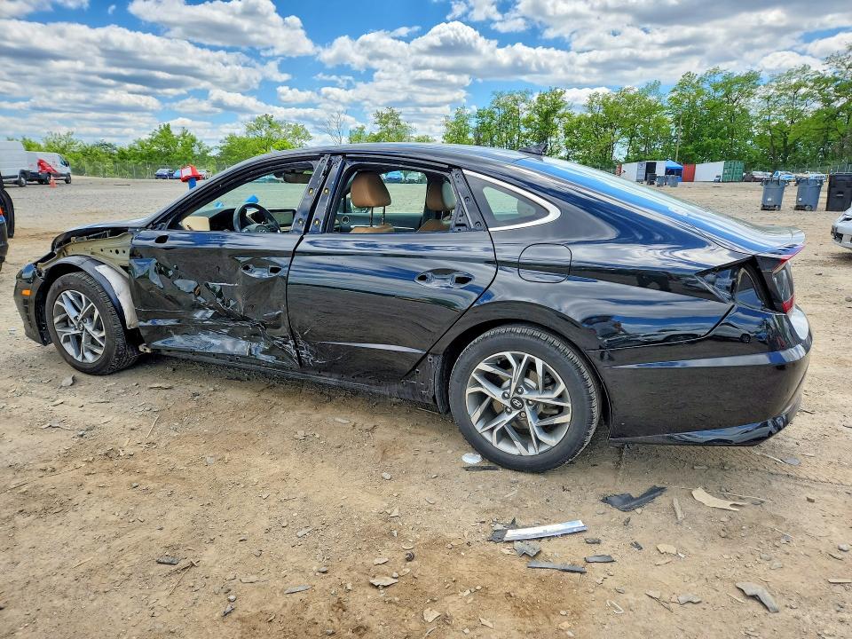 2020 Hyundai Sonata VIN 5NPEF4JAXLH001148 COPART salvage auction — SIDE, Md - Cert Of Salvage > 75% Damage, sold $2,100 on 2026-07-28 (photo 2)