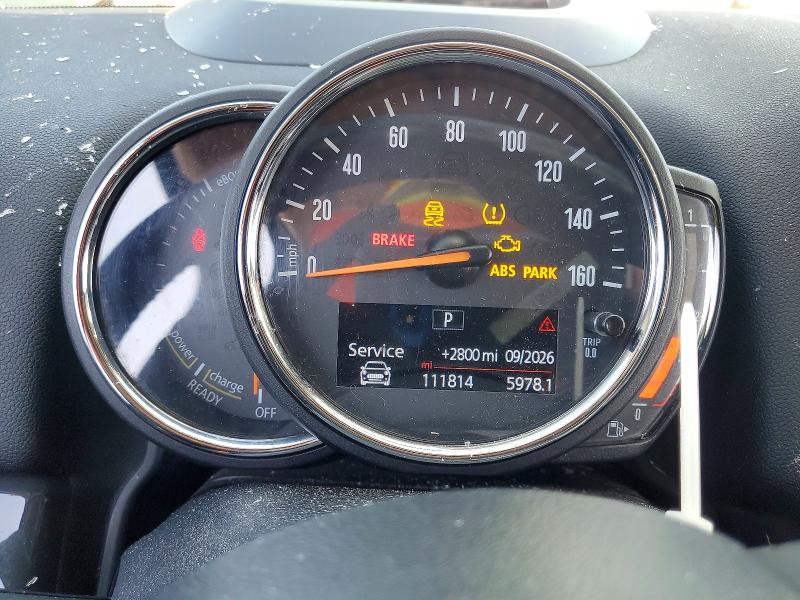 2018 Mini Cooper VIN WMZYU7C4XJ3E56363 COPART salvage auction — FRONT END, Ca - Salvage Certificate, sold $975 on 2026-08-05 (photo 9)