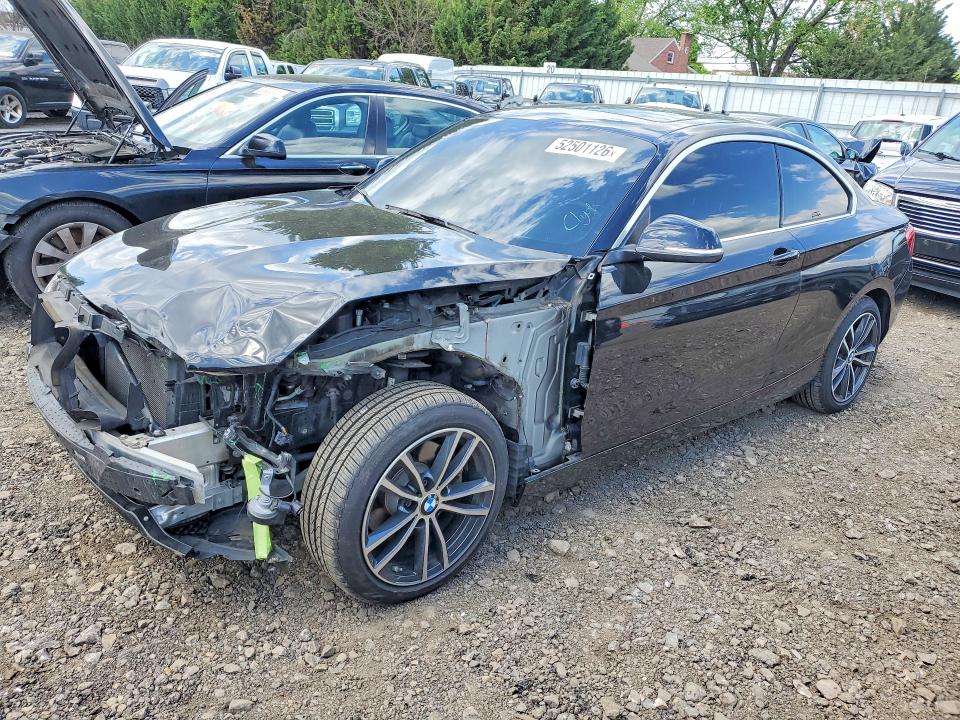 2018 BMW 2er VIN WBA2J3C5XJVA49855 COPART salvage auction — FRONT END, MD - CERT OF SALVAGE > 75% DAMAGE, sold $3,800 on 2026-07-27 (photo 1)
