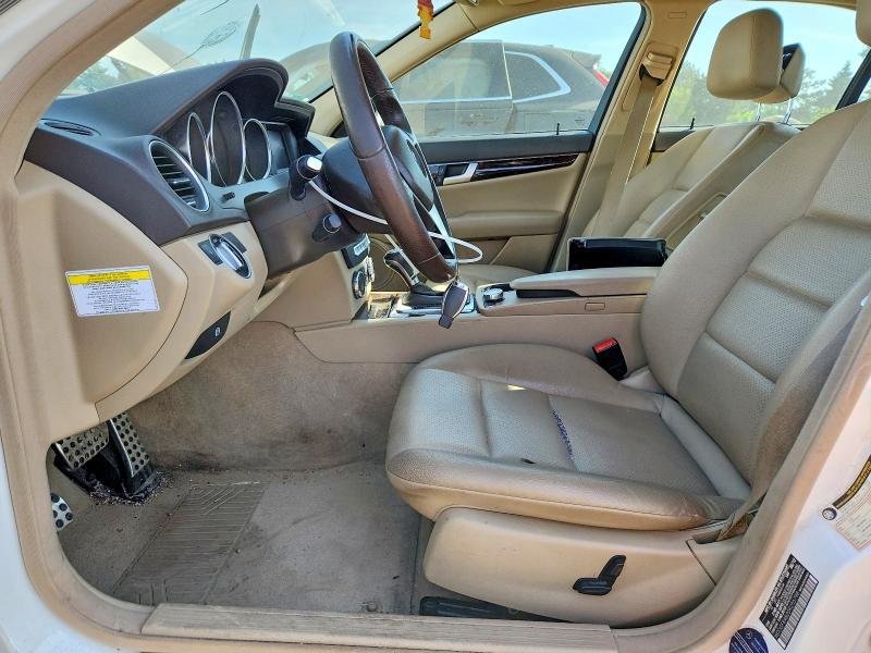 2013 Mercedes-benz C-klasse VIN WDDGF8AB2DR255798 COPART salvage auction — FRONT END, Il - Salvage Certificate, sold $1,850 on 2026-07-07 (photo 7)
