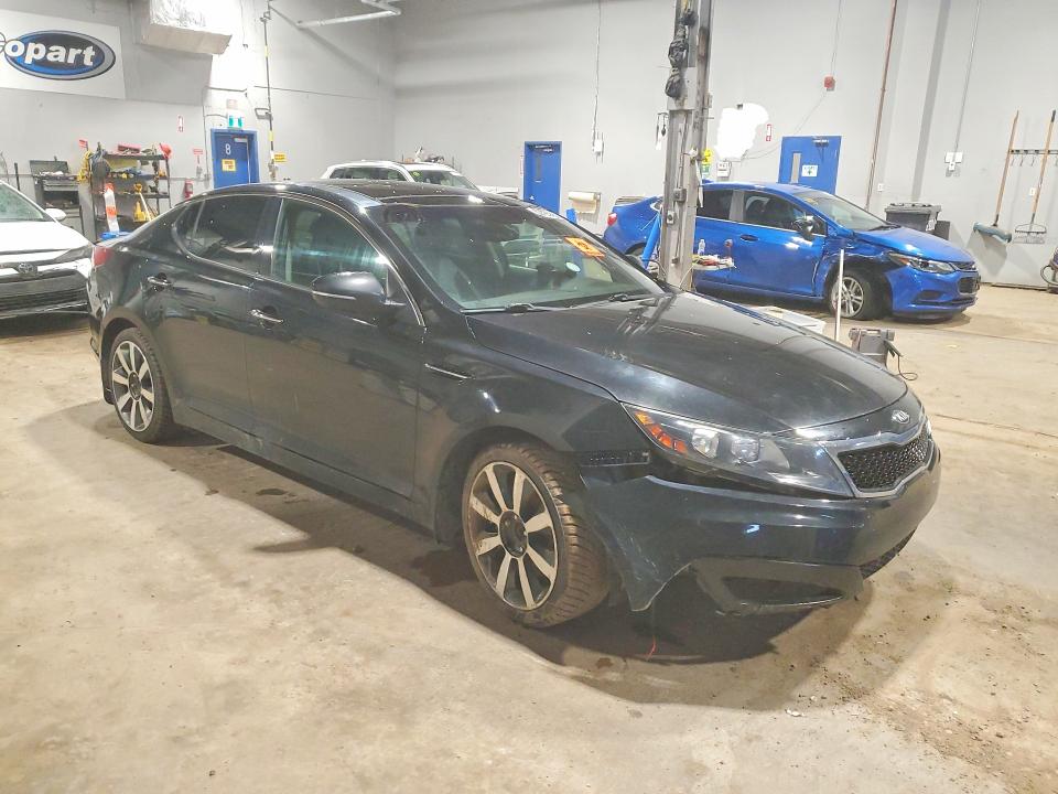 2013 Kia Optima VIN KNAGN4A77D5316018 COPART salvage auction — FRONT END, Salvage Title, sold $250 on 2026-07-30 (photo 4)