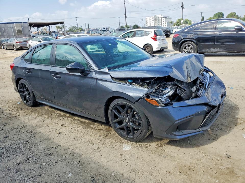 2024 Honda Civic VIN 2HGFE2F51RH519367 COPART salvage auction — FRONT END, Ca - Salvage Certificate, sold $7,000 on 2026-07-02 (photo 4)