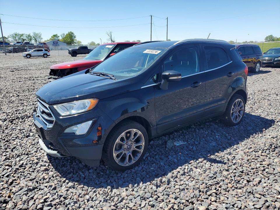2018 Ford Ecosport VIN MAJ6P1WL7JC170195 COPART salvage auction — FRONT END, IN - CERT OF TITLE-SALVAGE TITLE, sold $950 on 2026-07-07 (photo 1)