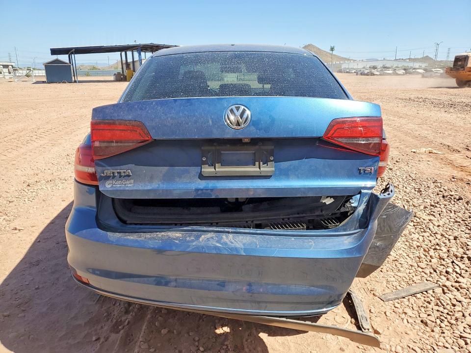 2017 Volkswagen VIN 3VW2B7AJ4HM308068 COPART salvage auction — REAR END, Az - Cert Of Title - Salvage, sold $3,100 on 2026-07-09 (photo 6)