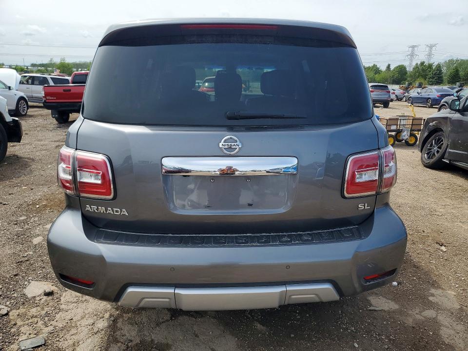 2017 Nissan Armada VIN JN8AY2NC0H9511425 COPART salvage auction — FRONT END, Il - Salvage Certificate, sold $6,300 on 2026-07-07 (photo 6)