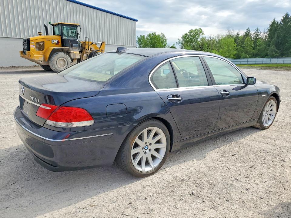 2006 BMW 7 series VIN WBAHL83576DT02058 COPART salvage auction — BIOHAZARD/CHEMICAL, NY - CERTIFICATE OF TITLE (P), sold $450 on 2026-07-06 (photo 3)