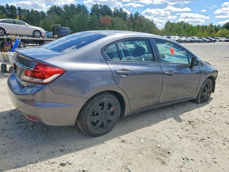 2015 Honda Civic VIN 19XFB2E54FE070282 COPART salvage auction — FRONT END, Ri - Cert Of Title-Reconstructed Sa, sold $1,000 on 2026-07-02 (photo 3)
