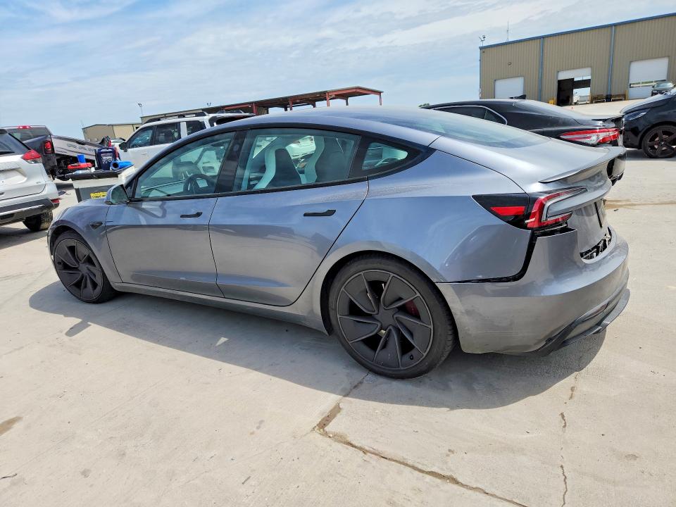 2024 Tesla Model 3 VIN 5YJ3E1ET8RF865224 COPART salvage auction — REAR END, Tx - Salvage Vehicle Title, sold $19,900 on 2026-07-16 (photo 2)