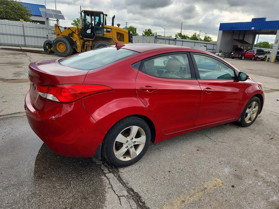 2013 Hyundai Elantra VIN KMHDH4AE5DU618744 COPART salvage auction — FRONT END, In - Cert Of Title-Salvage Title, sold $750 on 2026-07-06 (photo 3)
