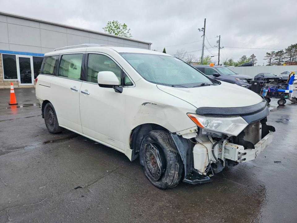 2015 Nissan Quest VIN JN8AE2KPXF9129206 COPART salvage auction — FRONT END, Id - Salvage Certificate Of Title, sold $450 on 2026-07-31 (photo 4)