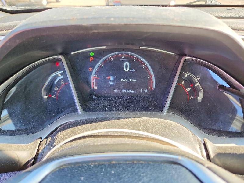 2021 Honda Civic VIN 2HGFC2F81MH536808 COPART salvage auction — HAIL, OH - CERT OF TITLE-SALVAGE, sold $8,000 on 2026-07-02 (photo 9)