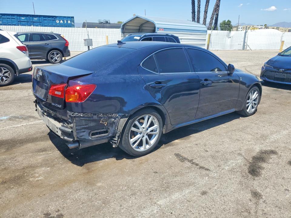 2007 Lexus Is VIN JTHBK262775030633 COPART salvage auction — REAR END, Ca - Salvage Certificate, sold $1,050 on 2026-07-24 (photo 3)