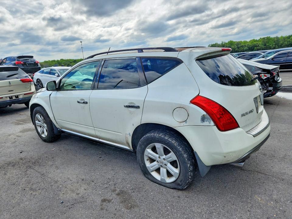 2007 Nissan Murano VIN JN8AZ08W37W610229 COPART salvage auction — MINOR DENT/SCRATCHES, Pa - Cert Of Title-W=Flood Vehicle, sold $1,000 on 2026-07-21 (photo 2)