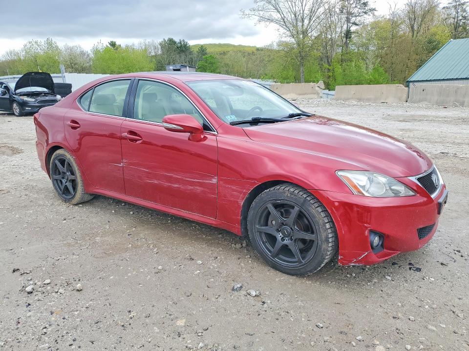 2012 Lexus Is VIN JTHBF5C27C5173182 COPART salvage auction — SIDE, Ma - Cert Of Title-Reconstrctd Coll, sold $1,050 on 2026-07-29 (photo 4)