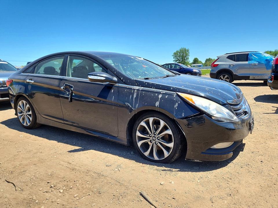 2014 Hyundai Sonata VIN 5NPEC4ABXEH845811 COPART salvage auction — FRONT END, Oh - Cert Of Title-Salvage, sold $550 on 2026-07-16 (photo 4)