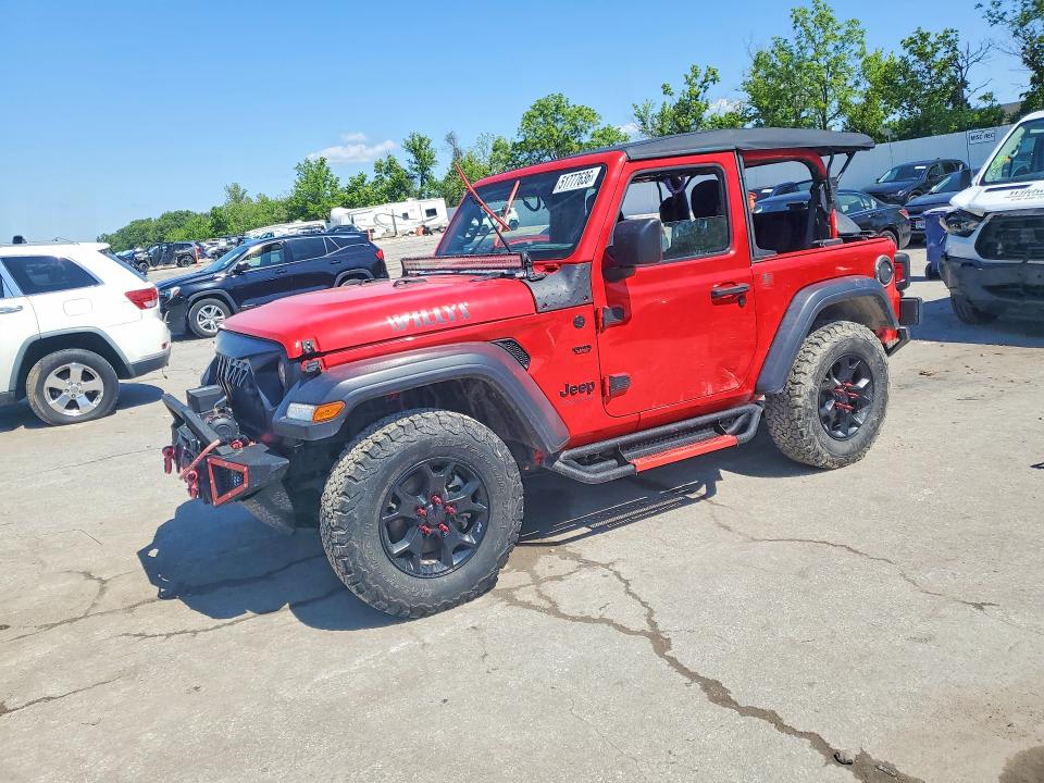 2020 Jeep Wrangler / VIN 1C4GJXAN7LW278586 COPART salvage auction — WATER/FLOOD, Mo - Salvage Certificate Of Title, sold $6,500 on 2026-07-10 (photo 1)