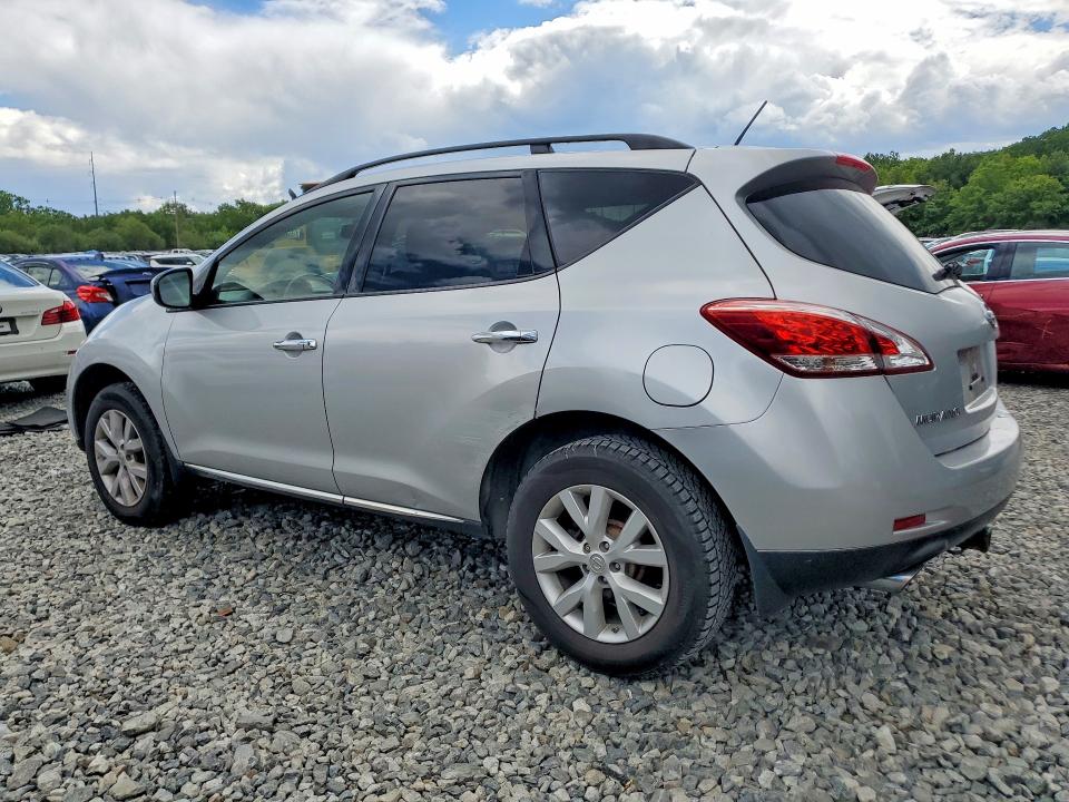 2014 Nissan Murano VIN JN8AZ1MW0EW516401 COPART salvage auction — SIDE, Salvage Title, sold $375 on 2026-07-23 (photo 2)